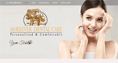 Desktop Screenshot of mckeeverdentalcare.com